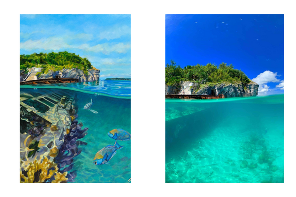 Above and Below the blue I