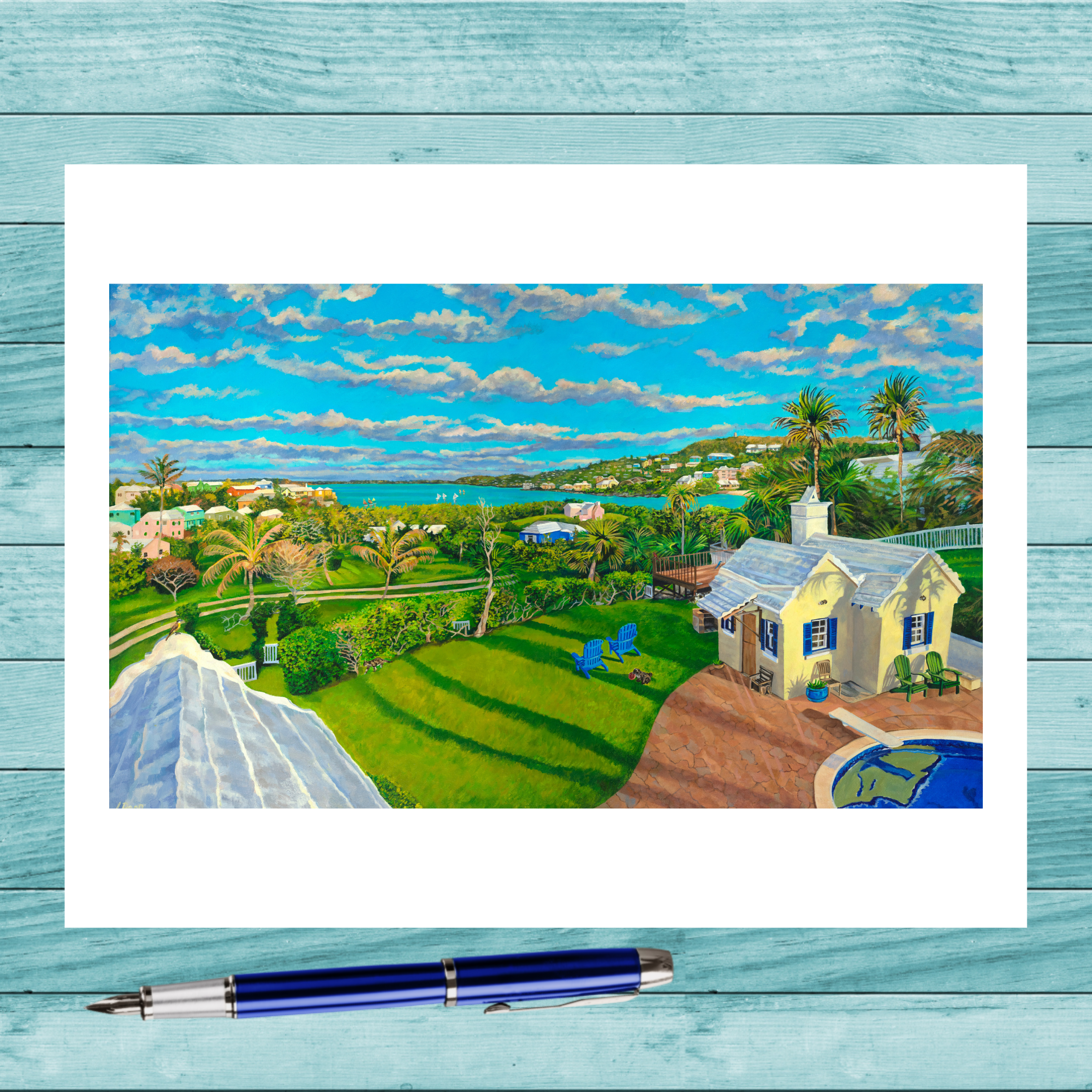 Blue and Yellow Harmony