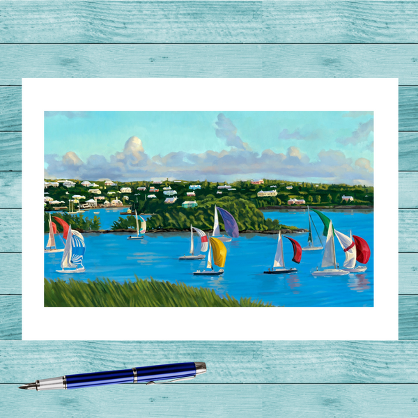 Downwind in Turquoise